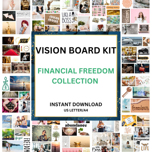 Financial Freedom Vision Board Kit